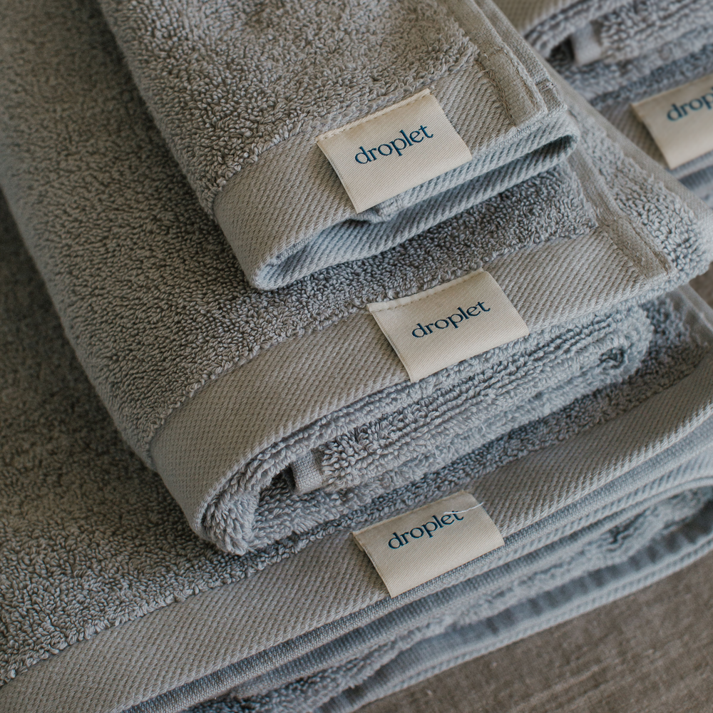 
                  
                    grey organic cotton towels from Turkey
                  
                