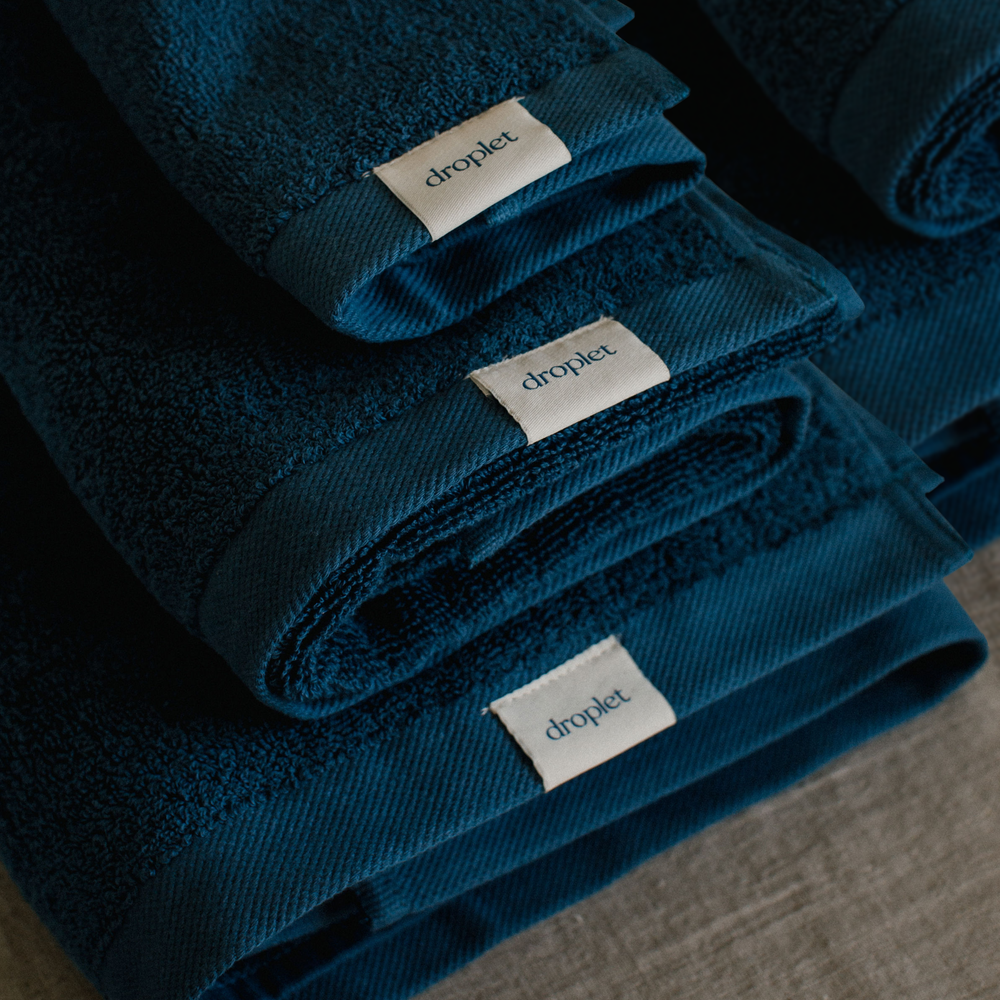 
                  
                    blue organic cotton towel set from Turkey
                  
                