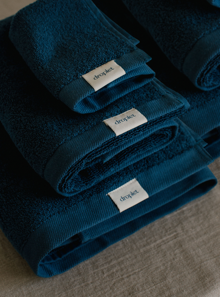 
                  
                    blue organic cotton towel set from Turkey
                  
                